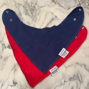 Navy and Red Kids Bandana Bibs